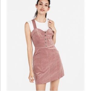 Express Pink Corduroy Mini Dress